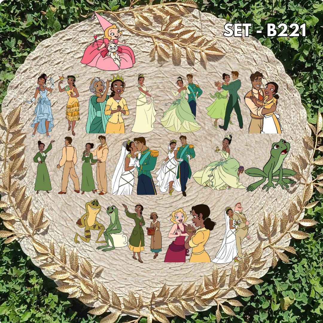 Zestaw naklejek – The Princess and the Frog