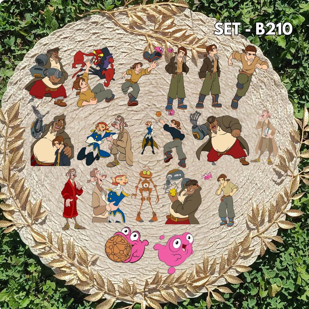 Zestaw naklejek – Planeta skarbów / Treasure Planet
