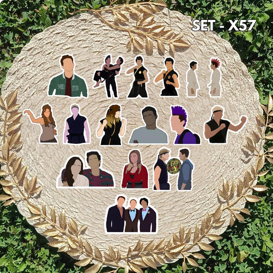 Zestaw naklejek Cobra Kai / Cobra Kai – Johnny Lawrence i Daniel LaRusso