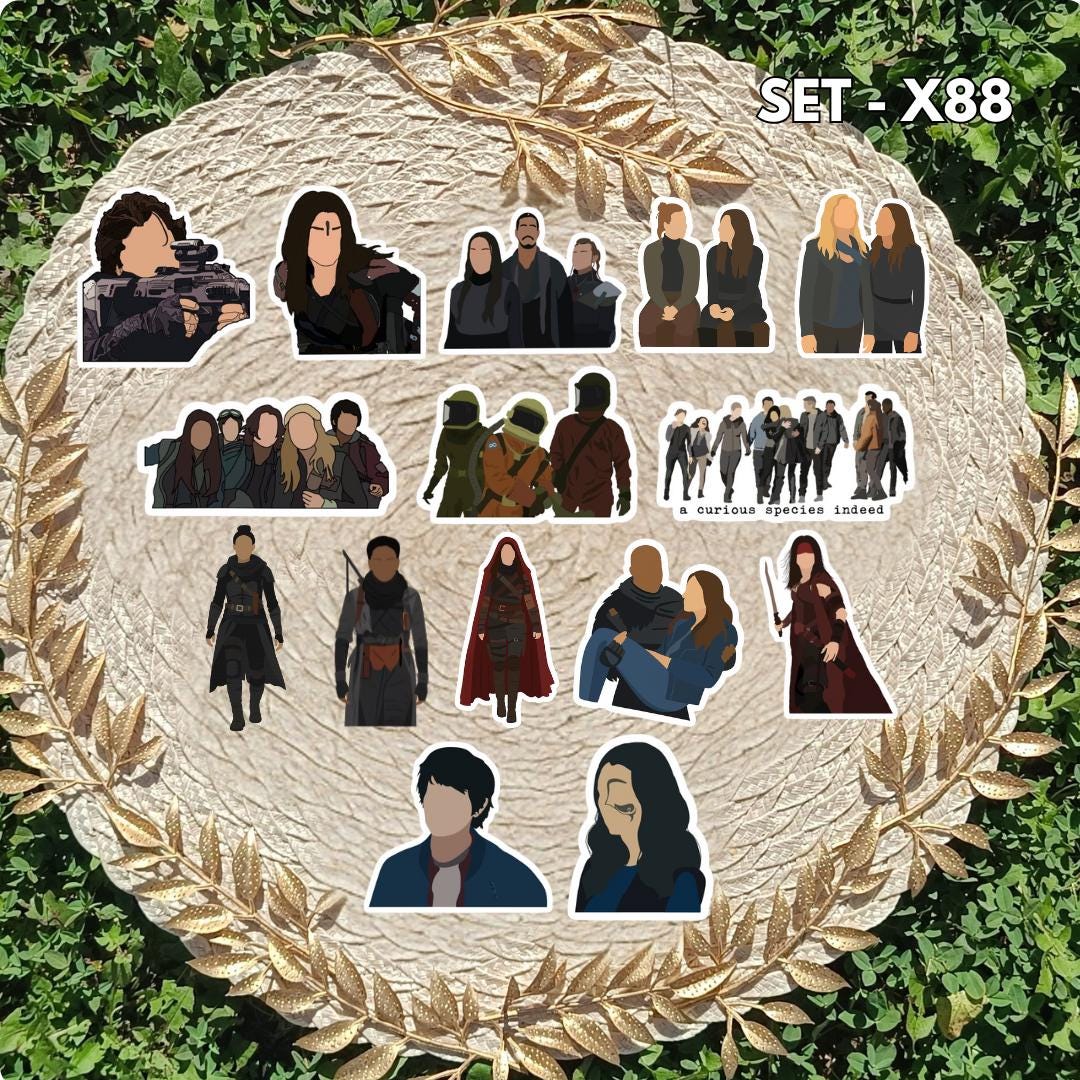 Zestaw naklejek The 100 / The 100 – Clarke Griffin, Bellamy Blake, Lexa