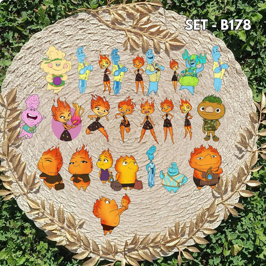 Zestaw naklejek Między nami żywiołami / Elemental – Ember i Wade