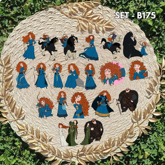 Zestaw naklejek Merida Waleczna / Brave – Merida