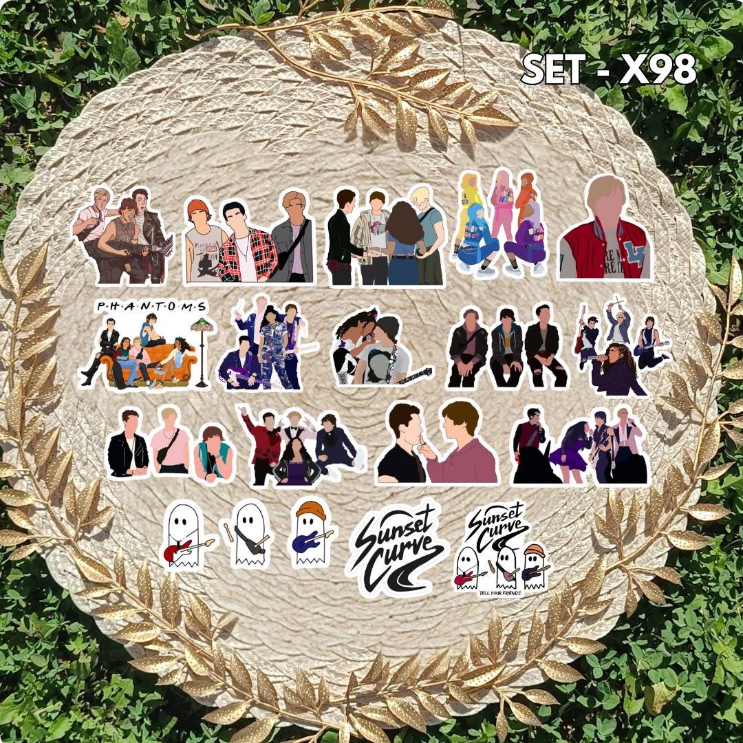 Zestaw naklejek Julie i Fantomy / Julie and the Phantoms – Julie, Luke, Reggie