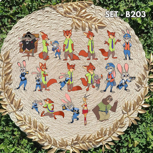 Zootopia Sticker Set - Judy Hopps and Nick Wilde