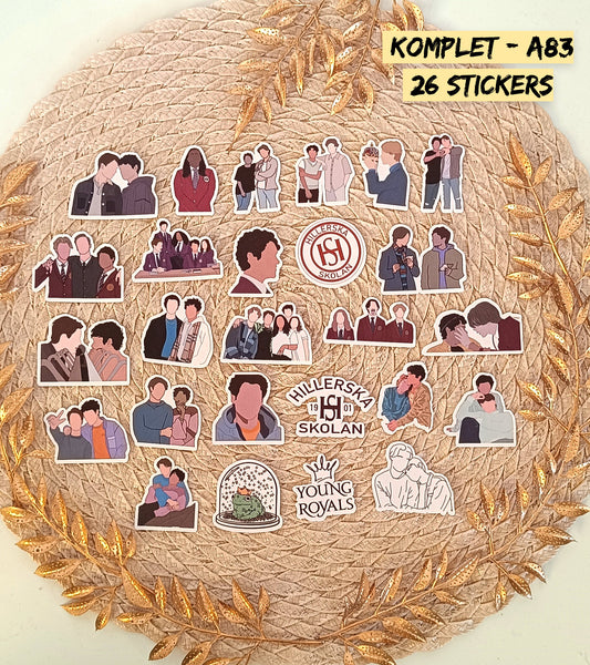 Young Royals Stickers | Netflix Vinyl Pack | Wilhelm & Simon