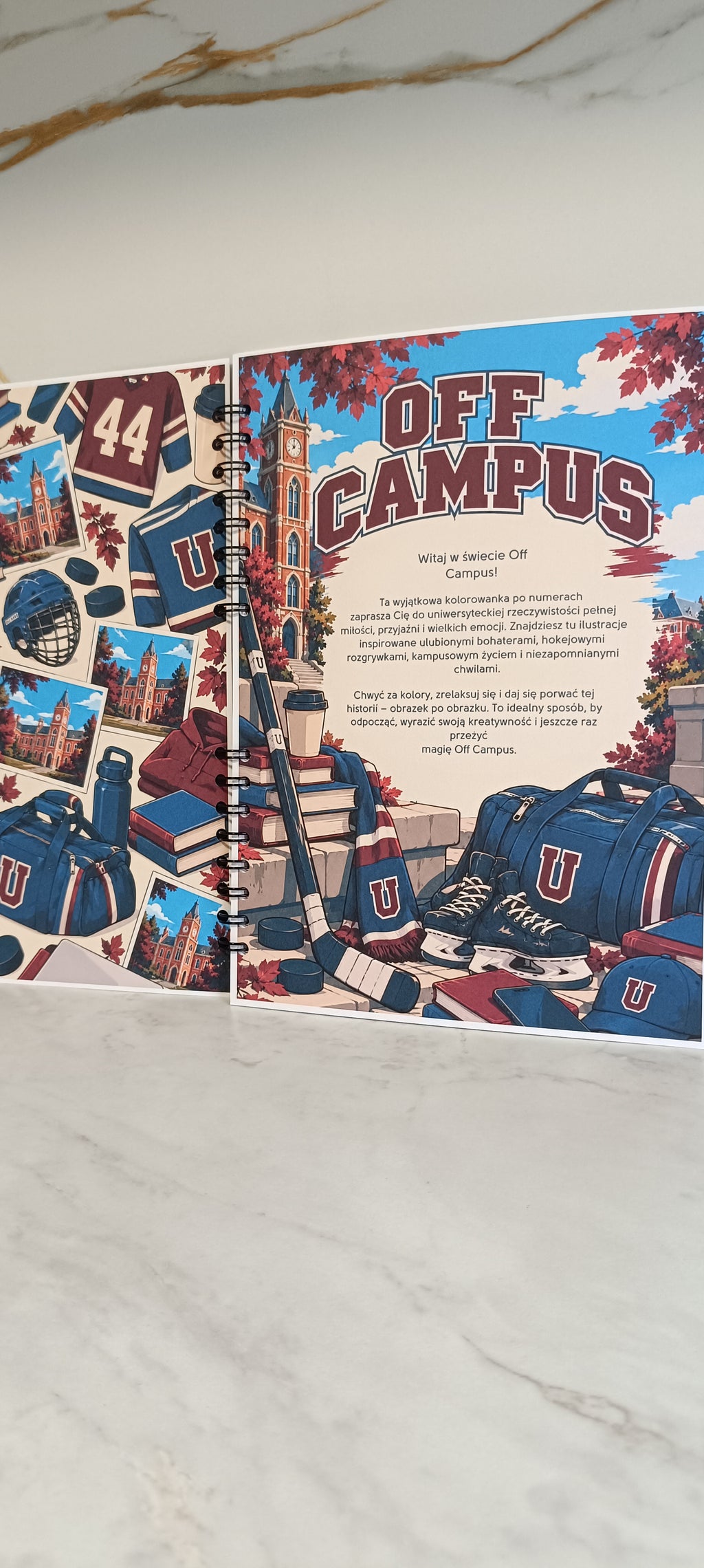 Off Campus – Kolorowanka po Numerach A4 - 30 Ilustracji