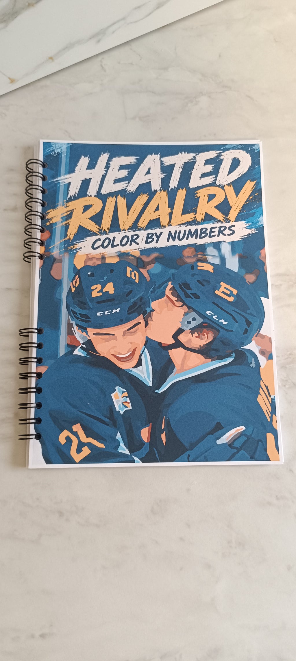 Heated Rivalry – Kolorowanka po numerach A4 | 20 ilustracji