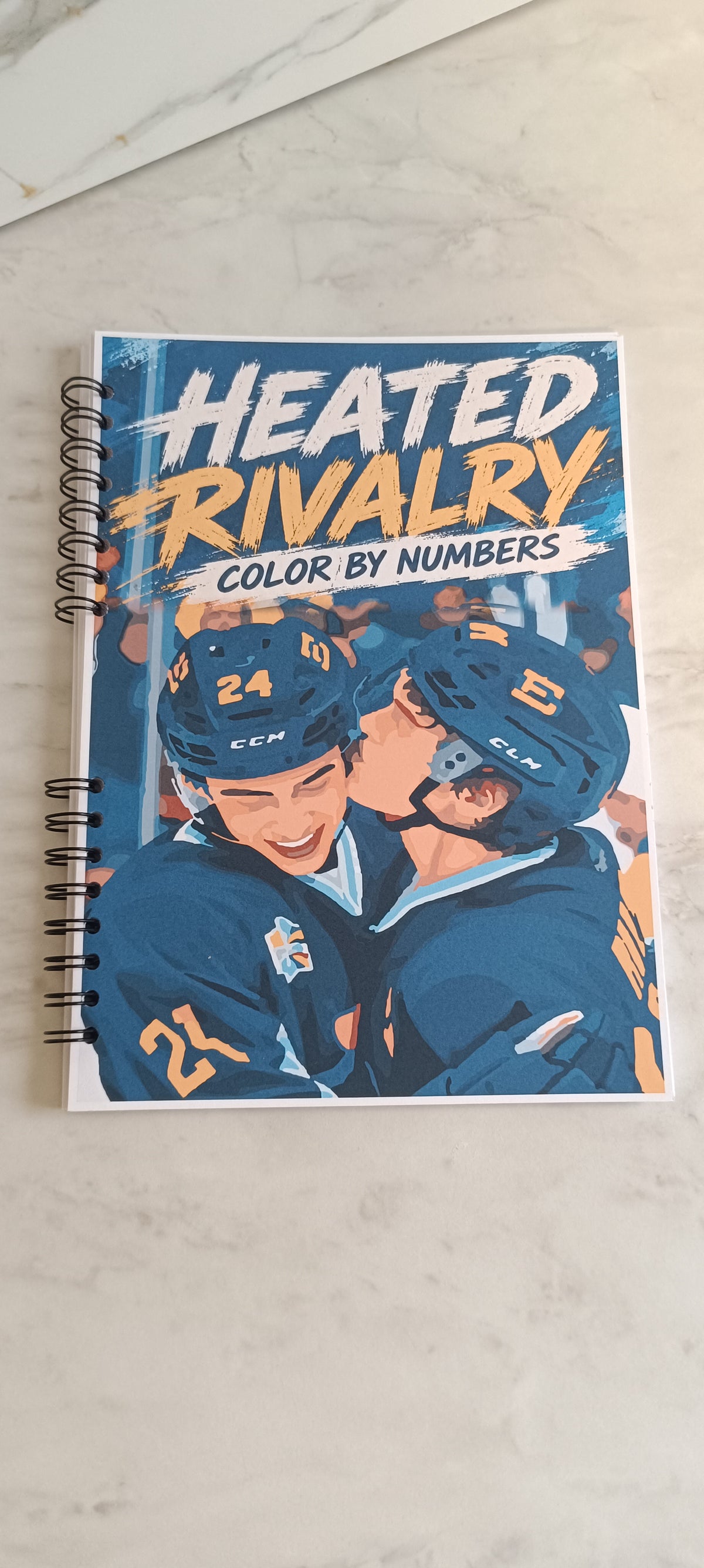 Heated Rivalry – Kolorowanka po numerach A4 | 20 ilustracji
