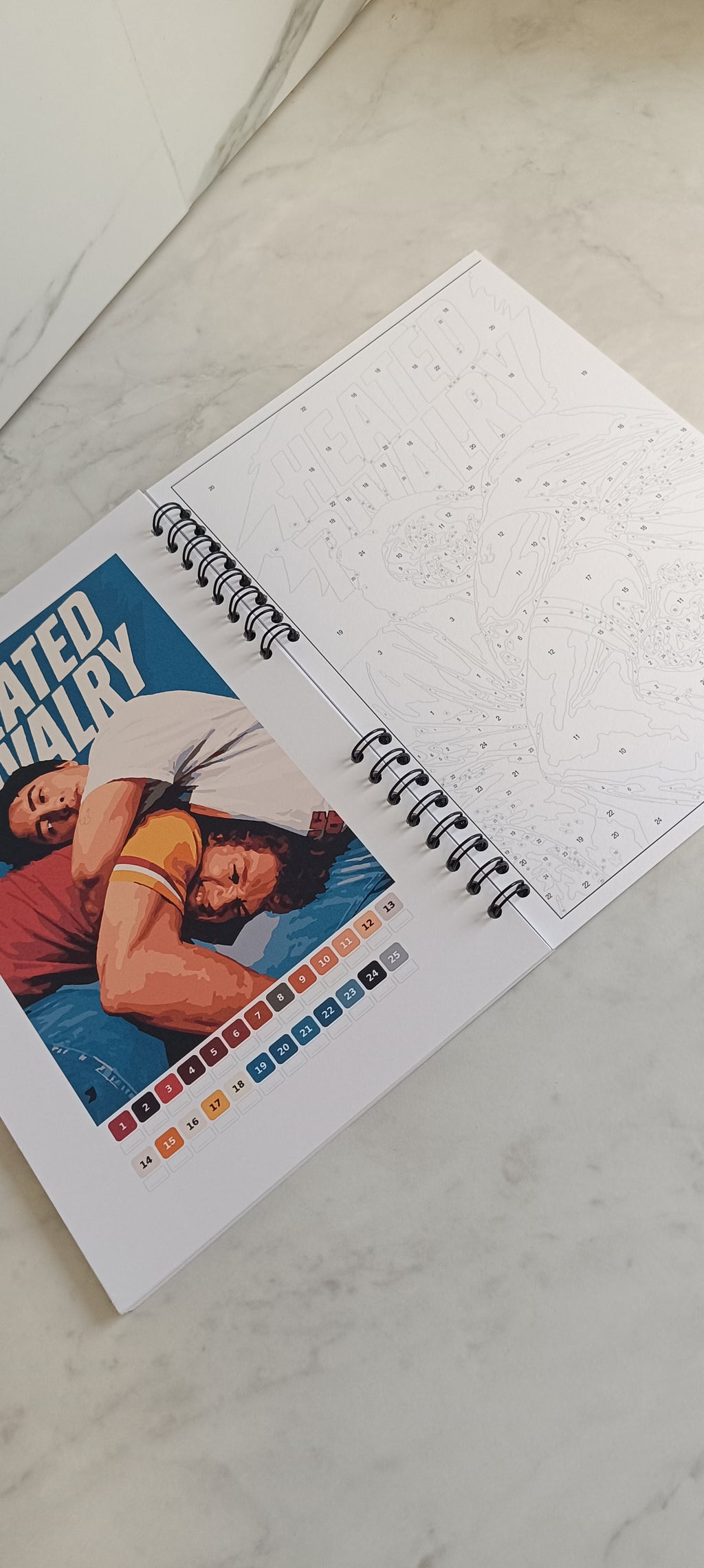 Heated Rivalry – Kolorowanka po numerach A4 | 20 ilustracji