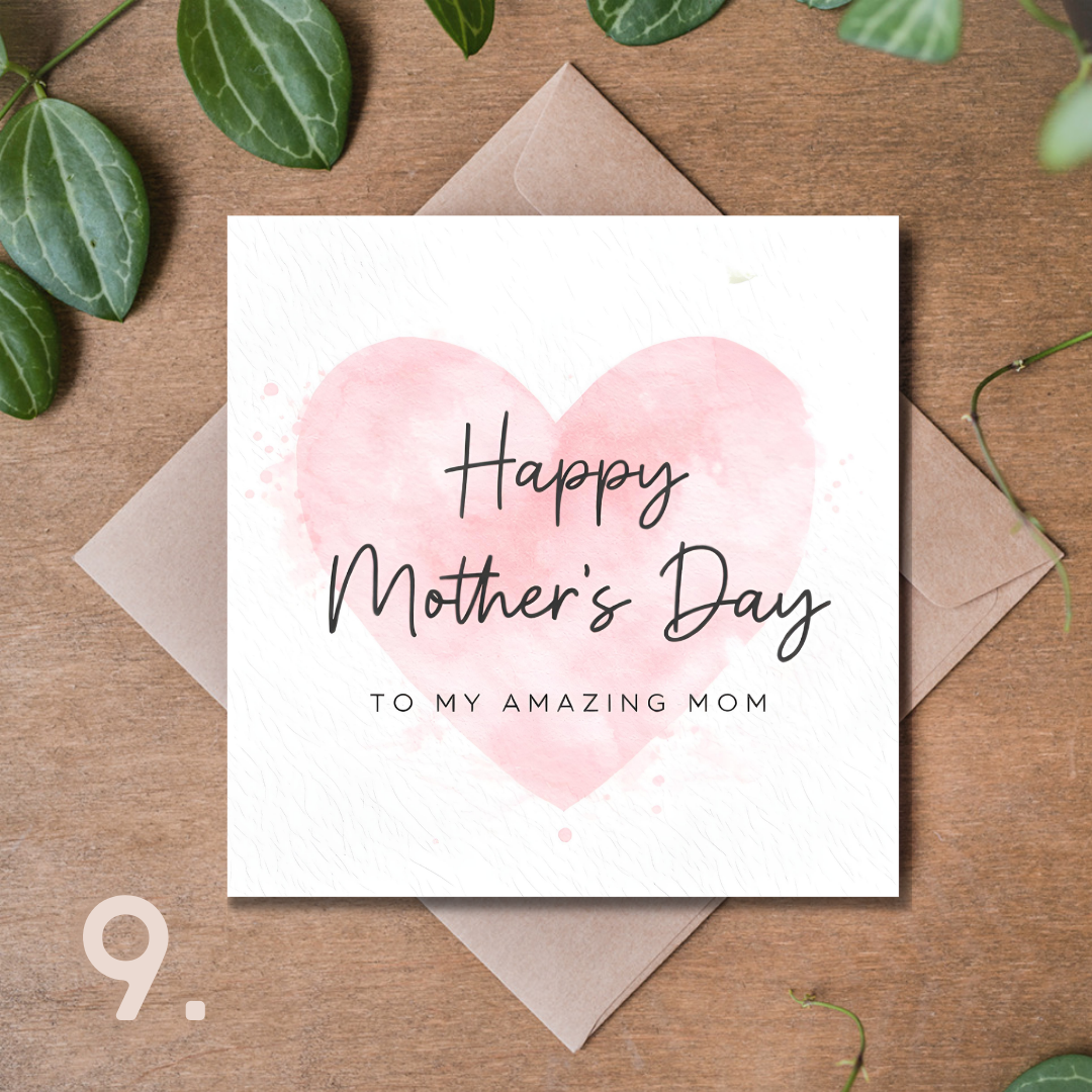 Kolekcja Kartek na Dzień Matki Premium 14,8 × 14,8 cm – Wybierz Swój Wzór | Elegancka Kartka z Kopertą