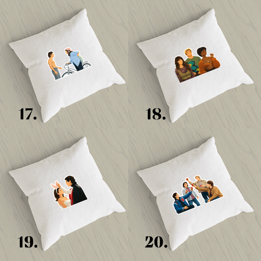 Off Campus pillowcase - hockey romance and BookTok aesthetic