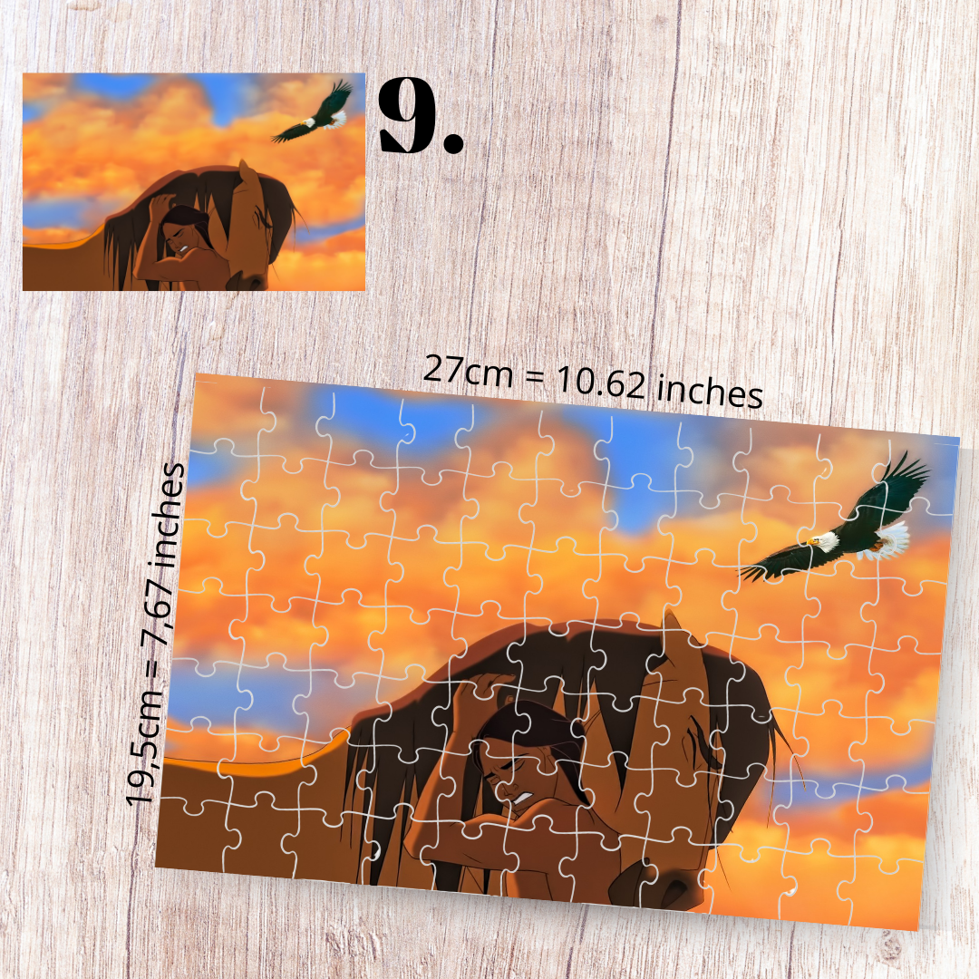 Puzzle 88 Pieces - Spirit: Stallion of the Cimarron Inspired