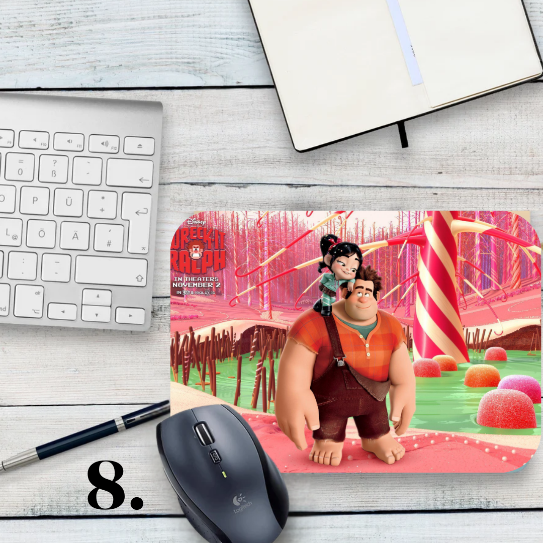 Podkładka pod mysz Ralph Demolka / Wreck-It Ralph – animacja Disney, Ralph i Vanellope