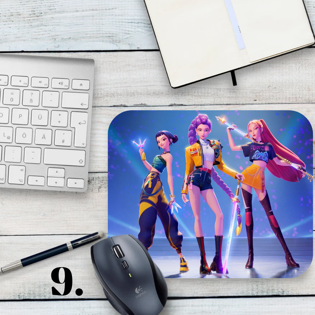 Podkładka pod mysz K-Pop Demon Hunters / K-Pop Demon Hunters – muzyka K-Pop, fantasy