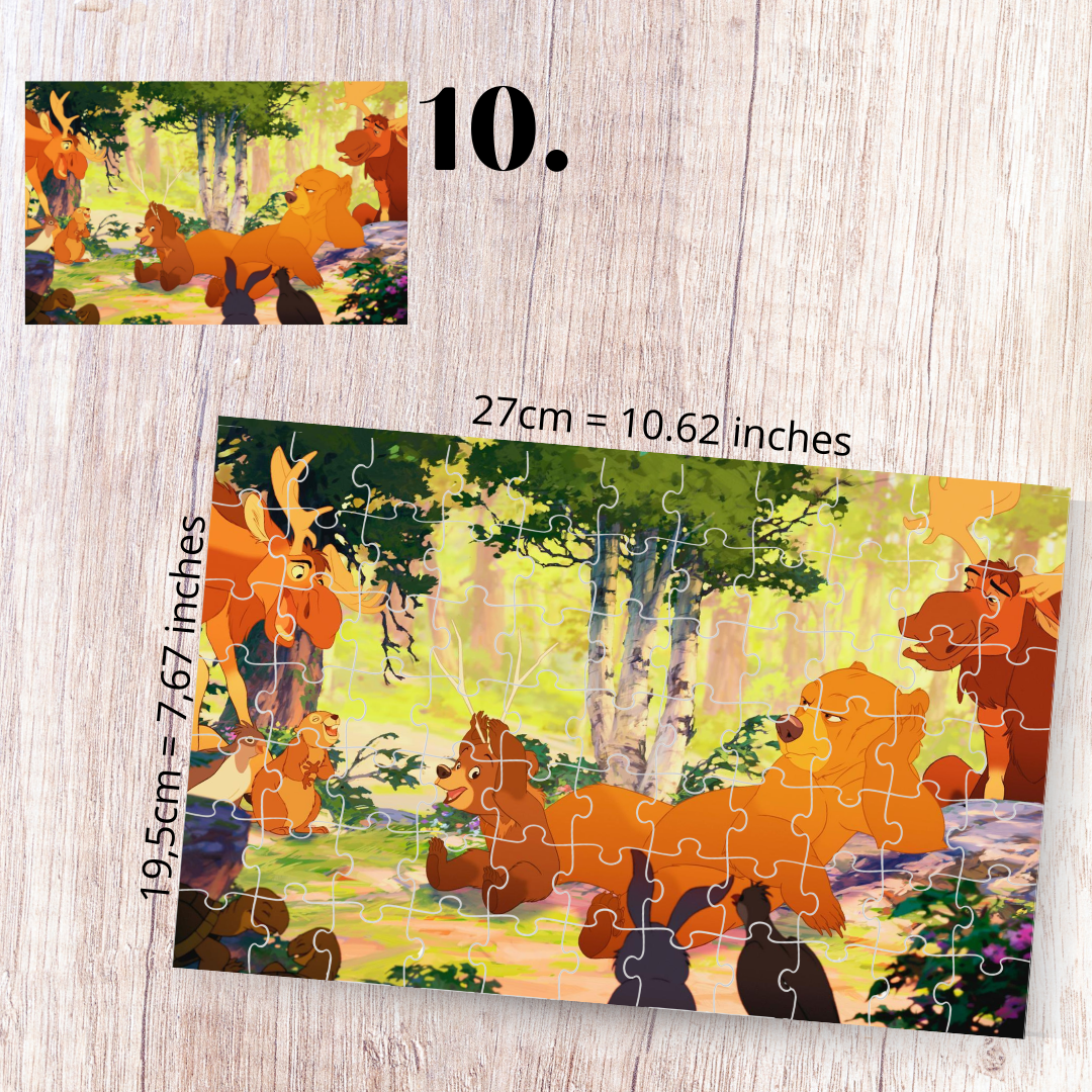 Puzzle 88 Pieces - Brother Bear Inspired
