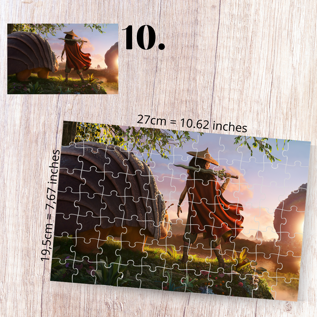 Puzzle 88 Pieces - Raya and the Last Dragon Inspired