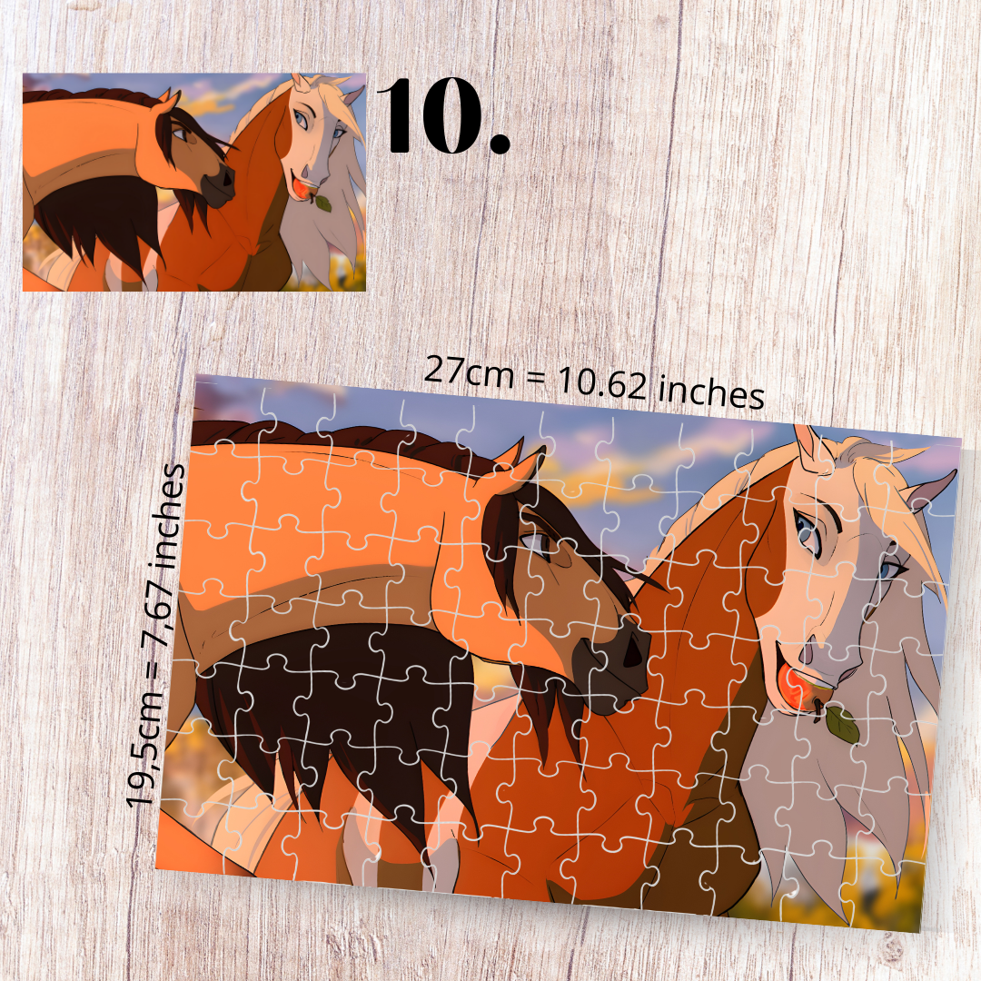 Puzzle 88 Pieces - Spirit: Stallion of the Cimarron Inspired