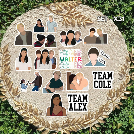 My Life with the Walter Boys Stickers | Netflix Romance Vinyl Pack | Jackie, Alex & Cole