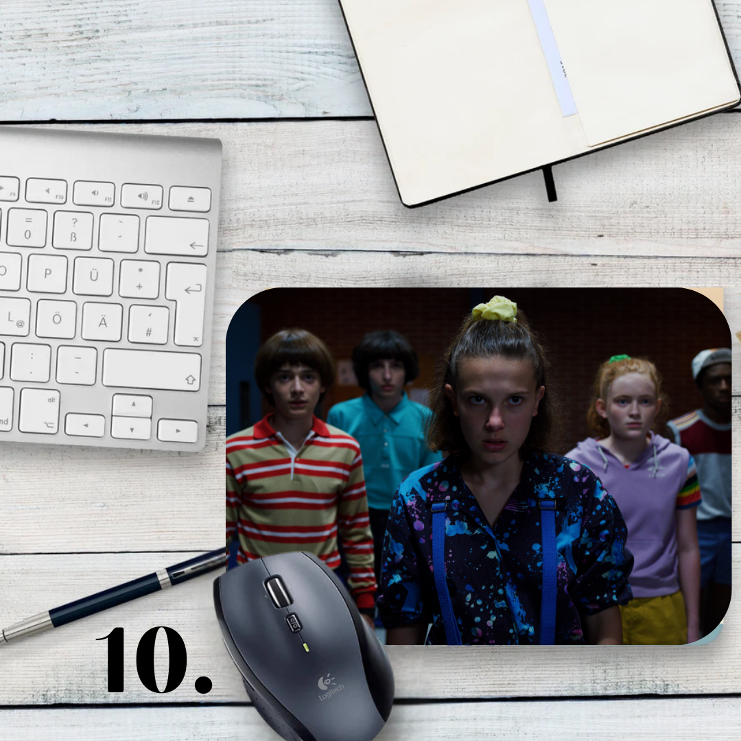 Podkładka pod mysz Stranger Things / Stranger Things – serial Netflix, Hawkins, Eleven