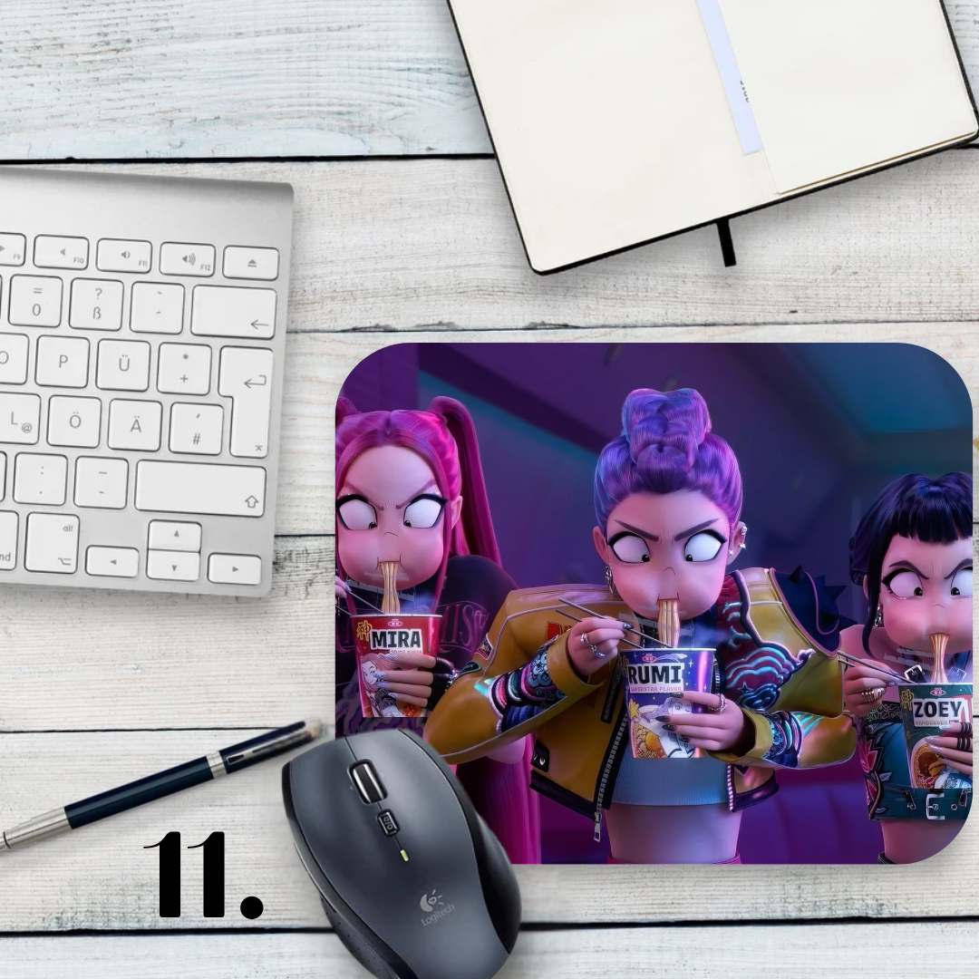 Podkładka pod mysz K-Pop Demon Hunters / K-Pop Demon Hunters – muzyka K-Pop, fantasy