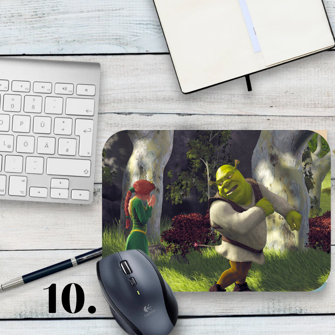 Mouse pad Shrek / Shrek – Shrek, Fiona and Donkey
