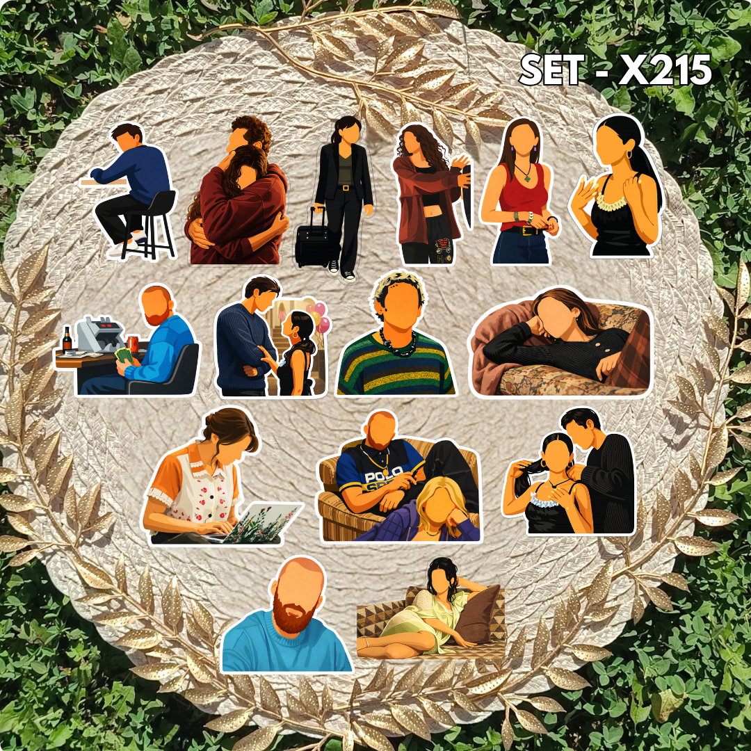 Zestaw naklejek Euforia / Euphoria – Rue Bennett i Jules Vaughn