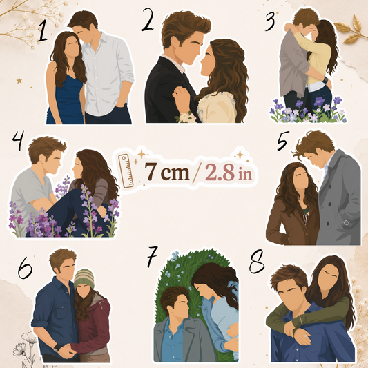 Vinyl Sticker - Twilight, Edward & Bella