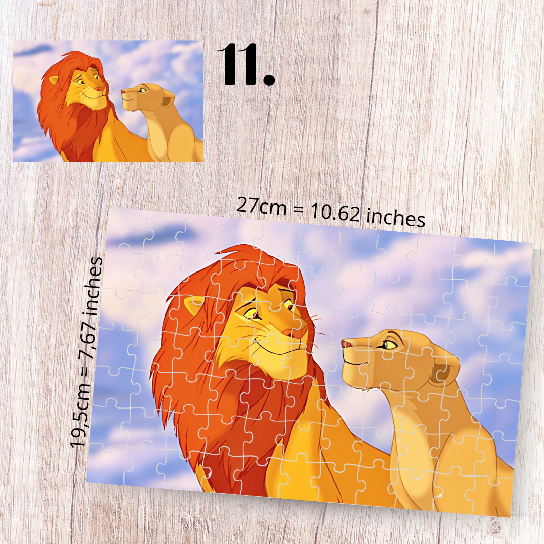 The Lion King puzzle - Simba, Nala, Timon and Pumbaa