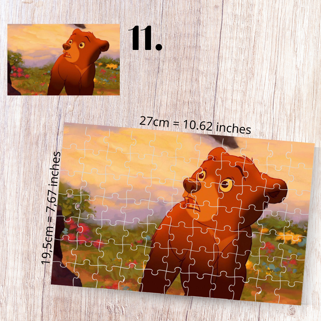 Puzzle 88 Pieces - Brother Bear Inspired