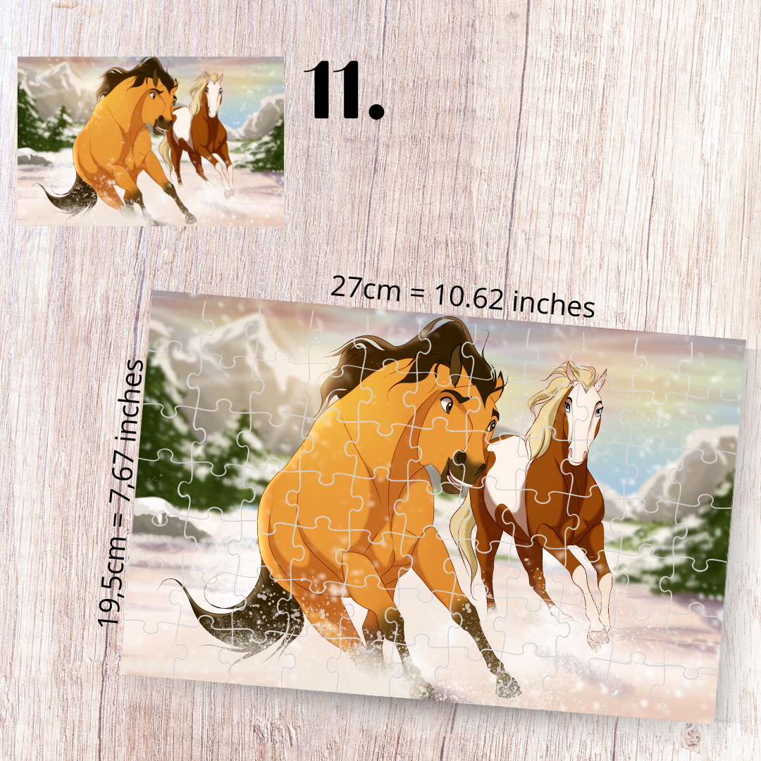 Puzzle 88 Pieces - Spirit: Stallion of the Cimarron Inspired