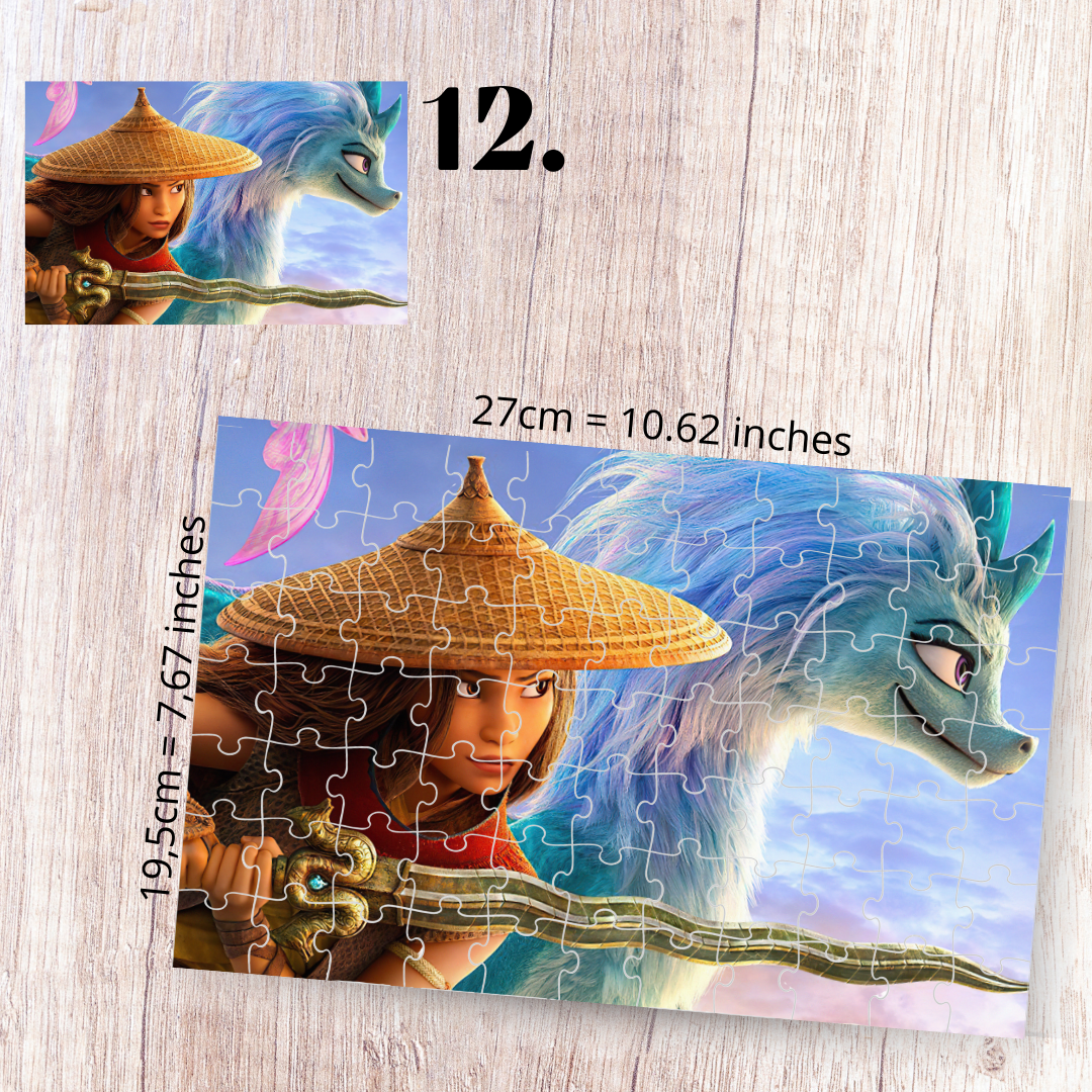 Puzzle 88 Pieces - Raya and the Last Dragon Inspired