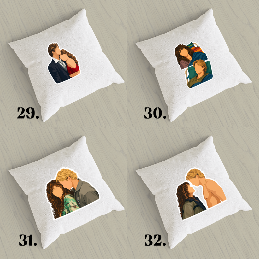 Off Campus pillowcase - hockey romance and BookTok aesthetic