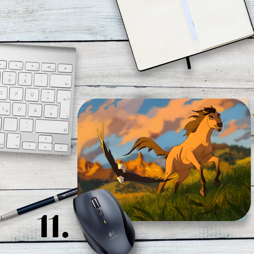 Mustang: Spirit of the Cimarron mouse pad - animation