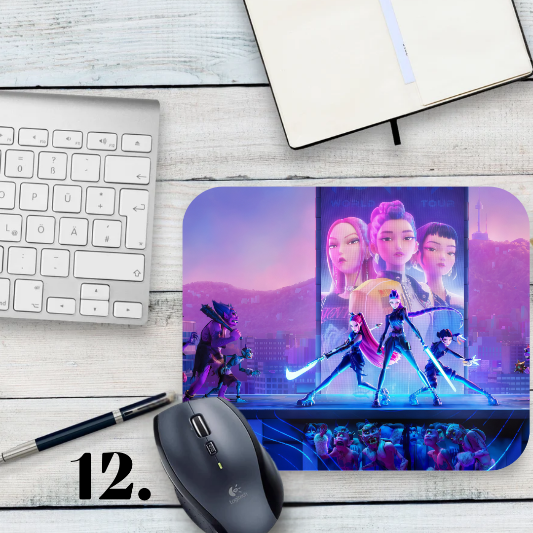 Podkładka pod mysz K-Pop Demon Hunters / K-Pop Demon Hunters – muzyka K-Pop, fantasy
