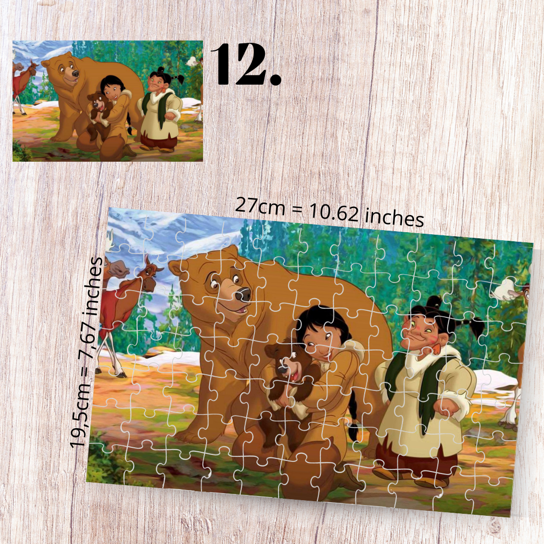 Puzzle 88 Pieces - Brother Bear Inspired