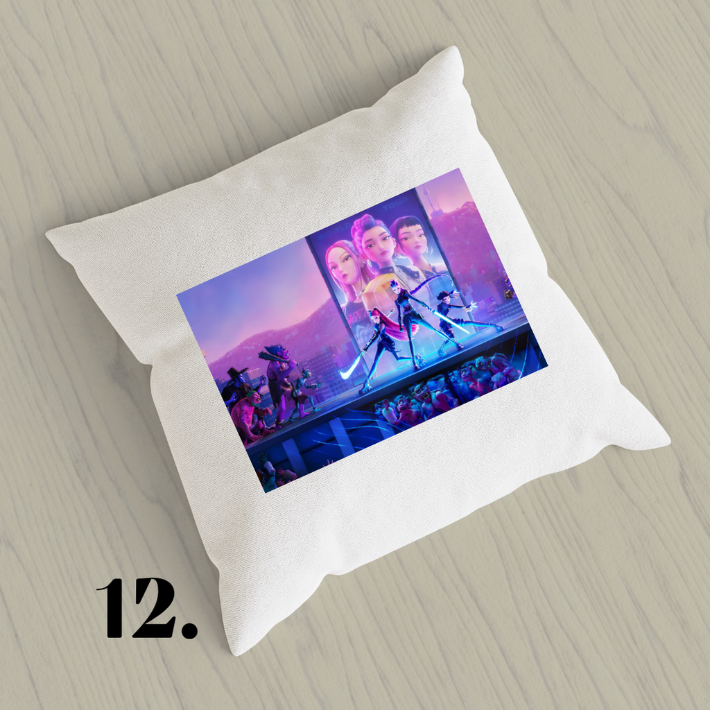 K-Pop Demon Hunters, Suho, Hana, Jiyoon, Netflix 2025 | Inspired Pillow Cover | 15x15in Sublimation Microfiber Cushion Case