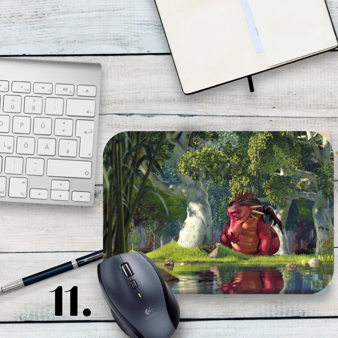Mouse pad Shrek / Shrek – Shrek, Fiona and Donkey