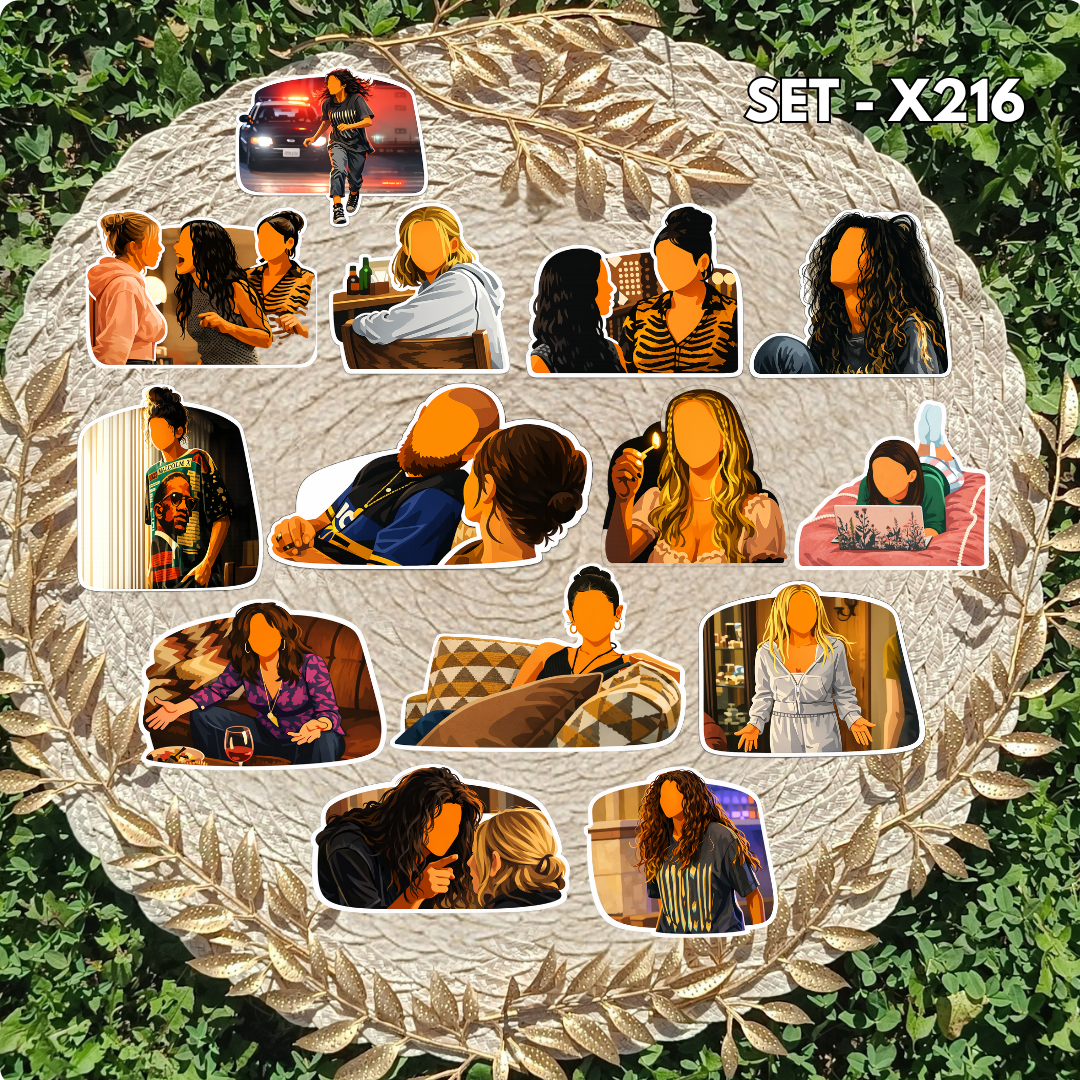 Zestaw naklejek Euforia / Euphoria – Rue Bennett i Jules Vaughn