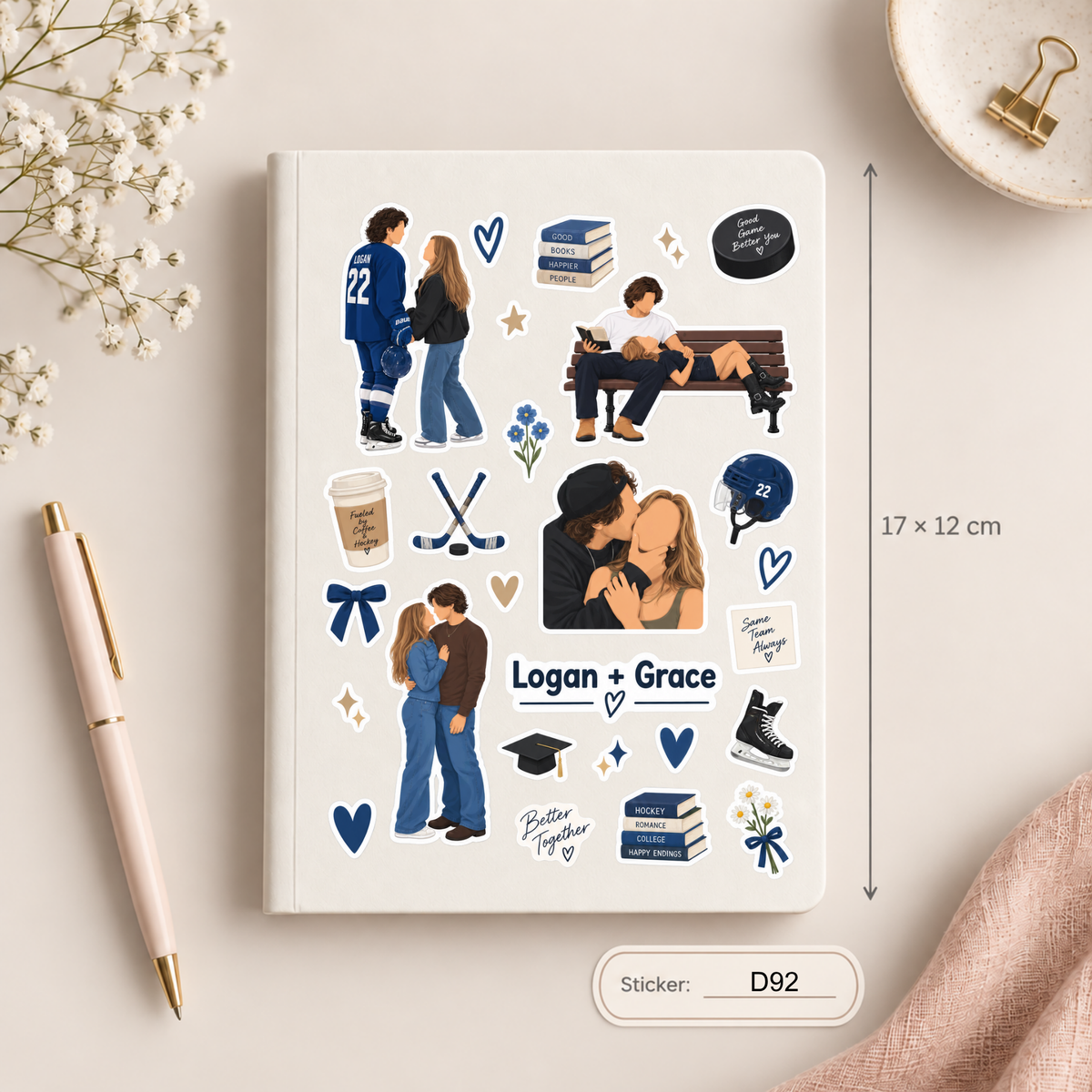 Arkusz naklejek – Off Campus Logan + Grace