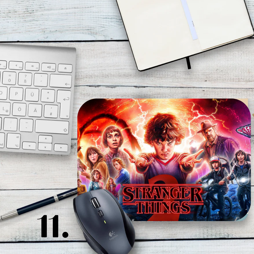 Podkładka pod mysz Stranger Things / Stranger Things – serial Netflix, Hawkins, Eleven