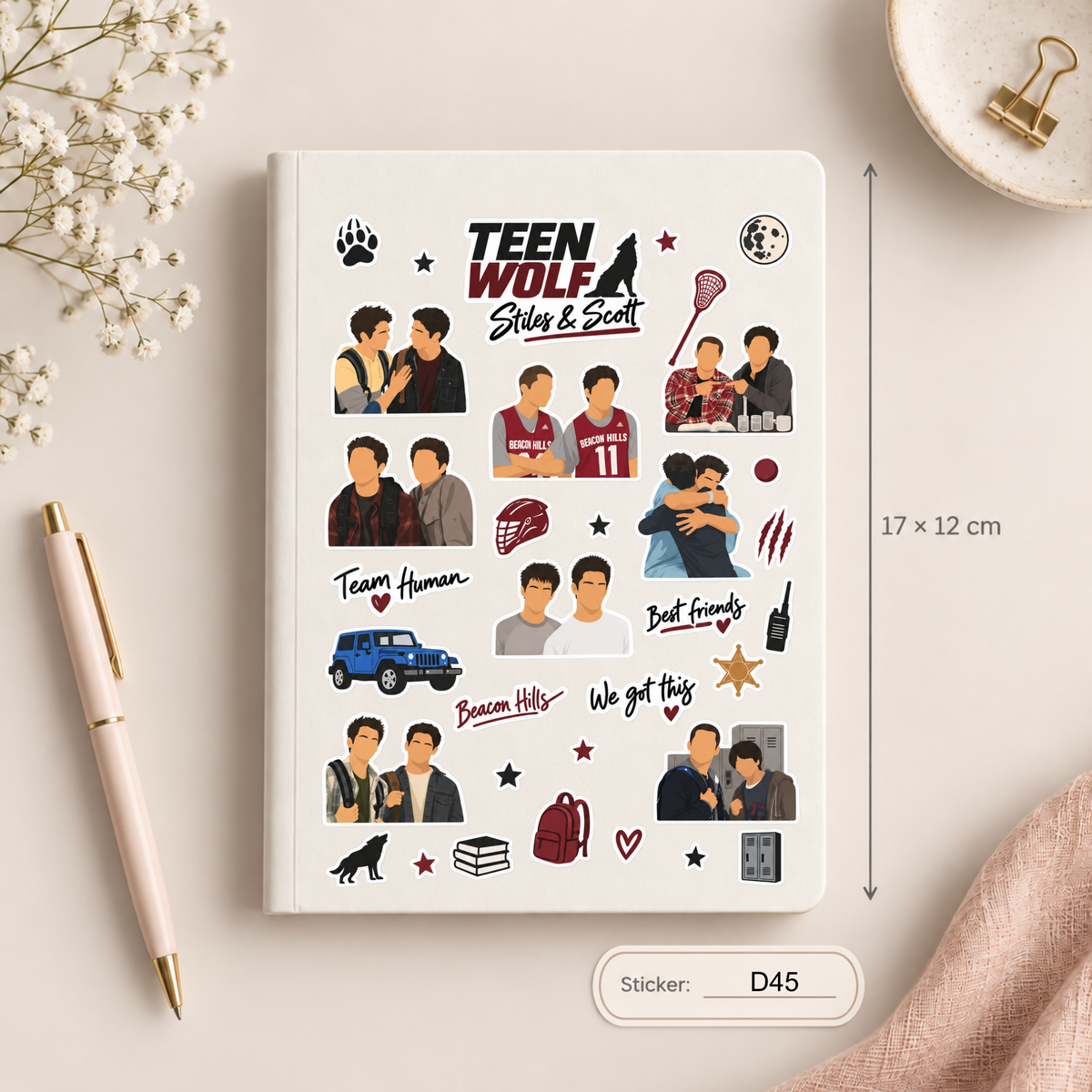 Arkusz naklejek – Teen Wolf
