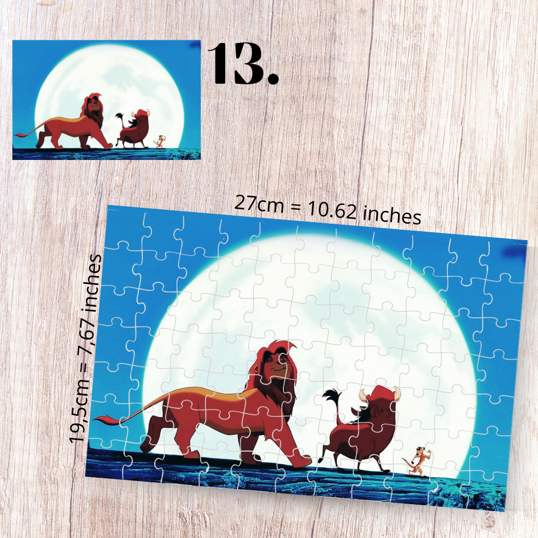 The Lion King puzzle - Simba, Nala, Timon and Pumbaa