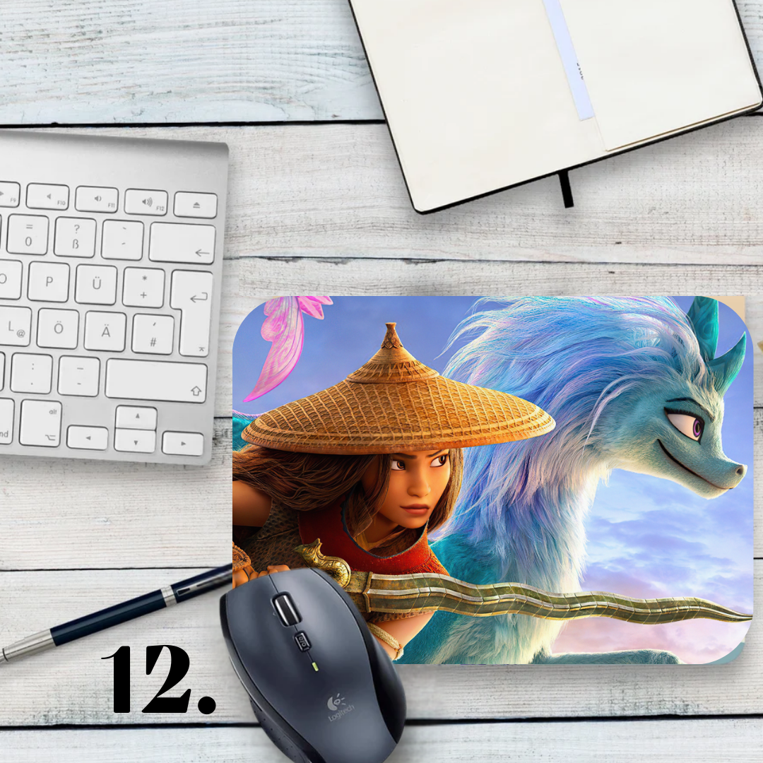 Raya and the Last Dragon Mouse Pad - Disney animation, Raya and Sisu