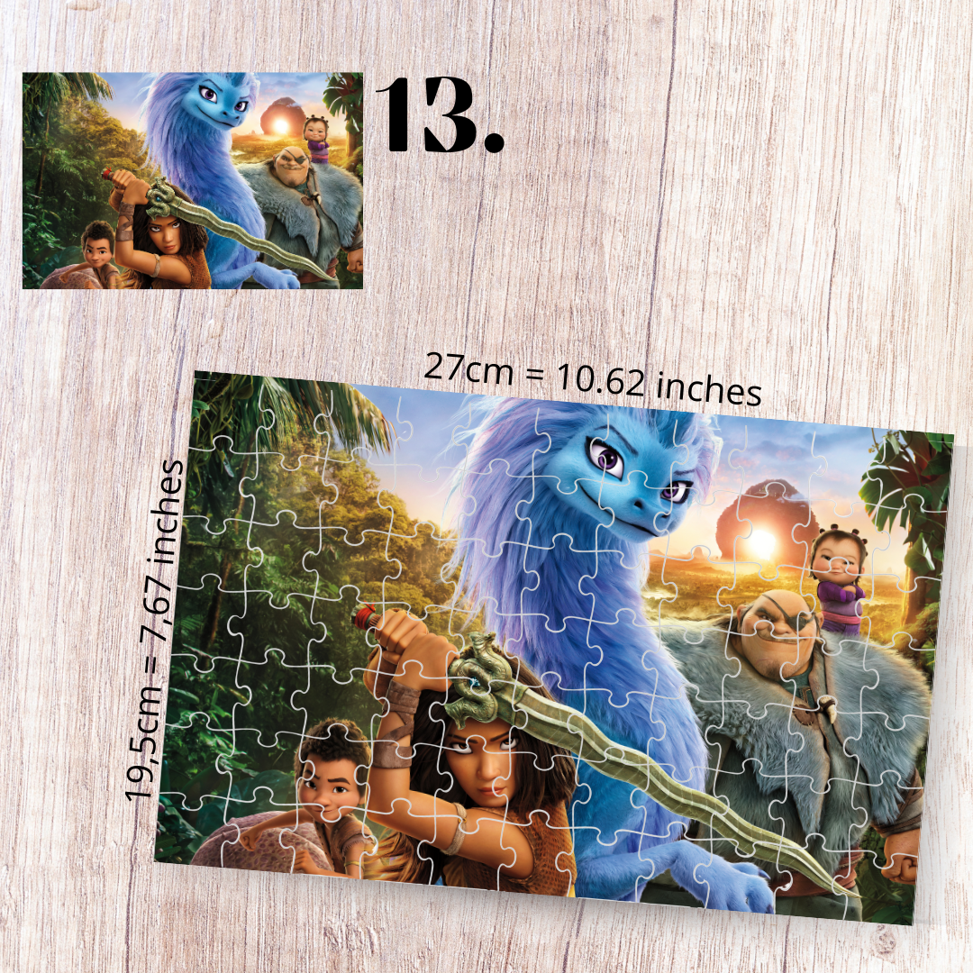 Puzzle 88 Pieces - Raya and the Last Dragon Inspired