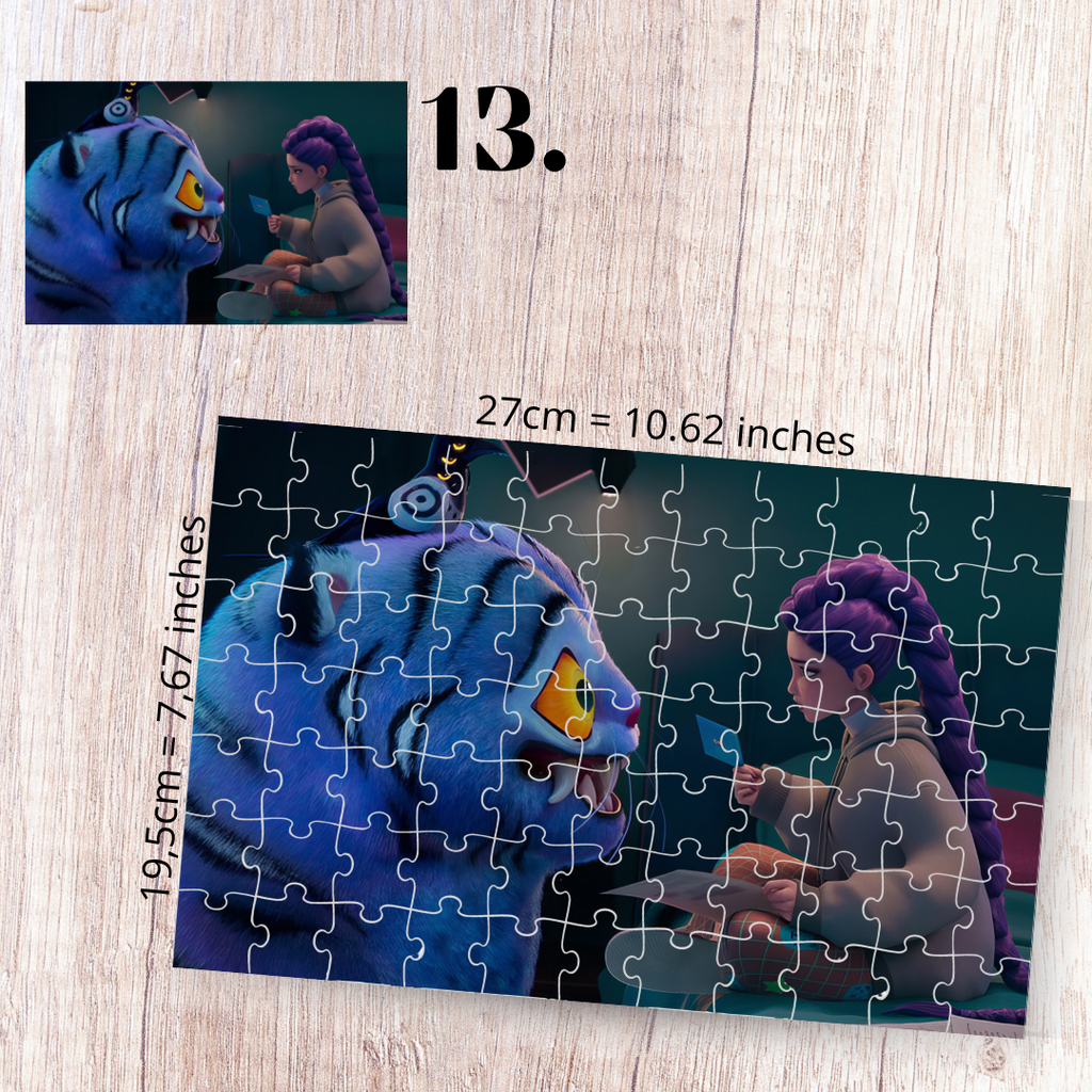 K-Pop Demon Hunters Inspired Puzzle | 88 Piece Fan Art | Sony Pictures Animation Aesthetic Collectible | Sun-Hee & Bora | Korean Fantasy Puzzle Gift