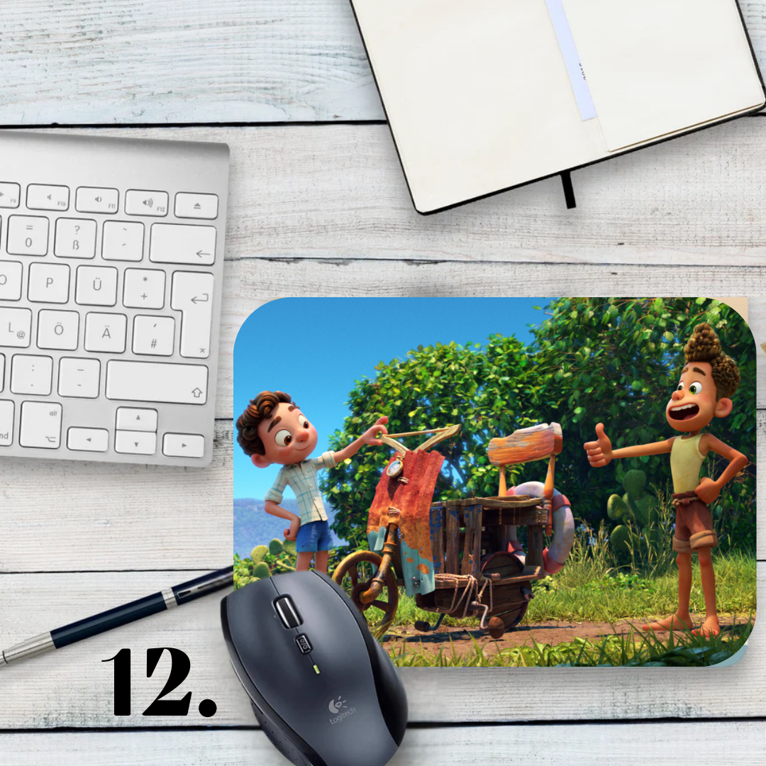 Podkładka pod mysz Luca / Luca – animacja Disney Pixar, Luca i Alberto