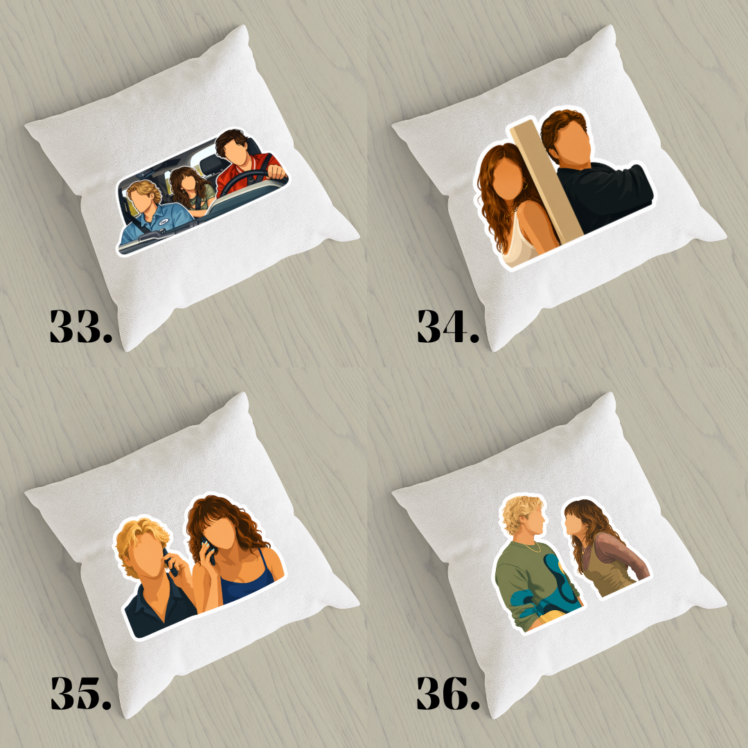 Off Campus pillowcase - hockey romance and BookTok aesthetic