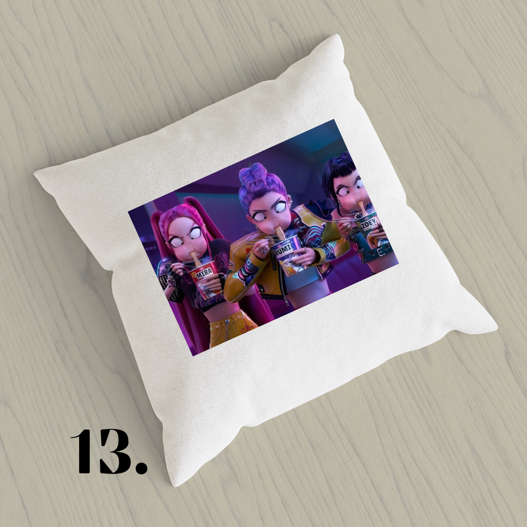 K-Pop Demon Hunters, Suho, Hana, Jiyoon, Netflix 2025 | Inspired Pillow Cover | 15x15in Sublimation Microfiber Cushion Case