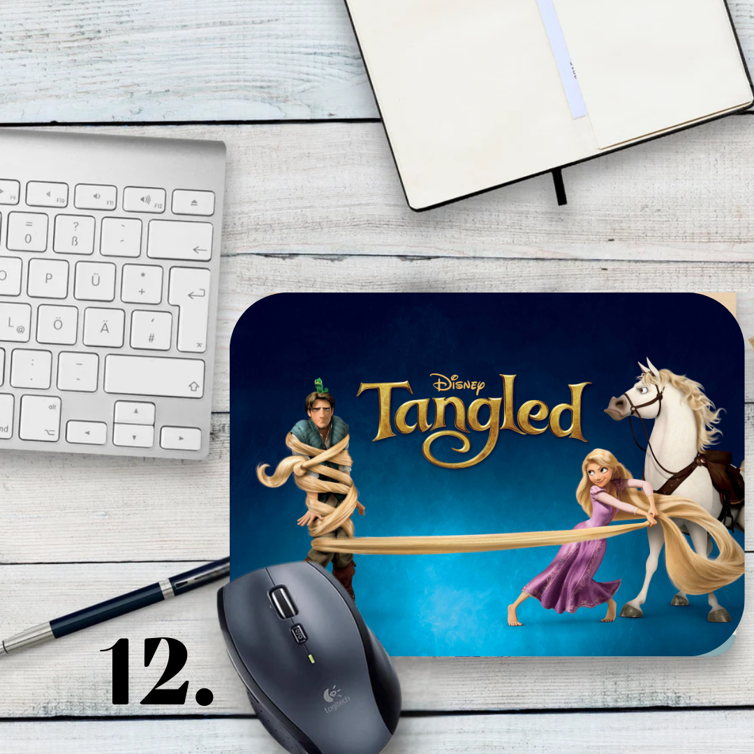 Podkładka pod mysz Zaplątani / Tangled – animacja Disney, Roszpunka i Flynn Rider