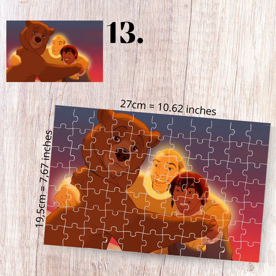 Puzzle 88 Pieces - Brother Bear Inspired